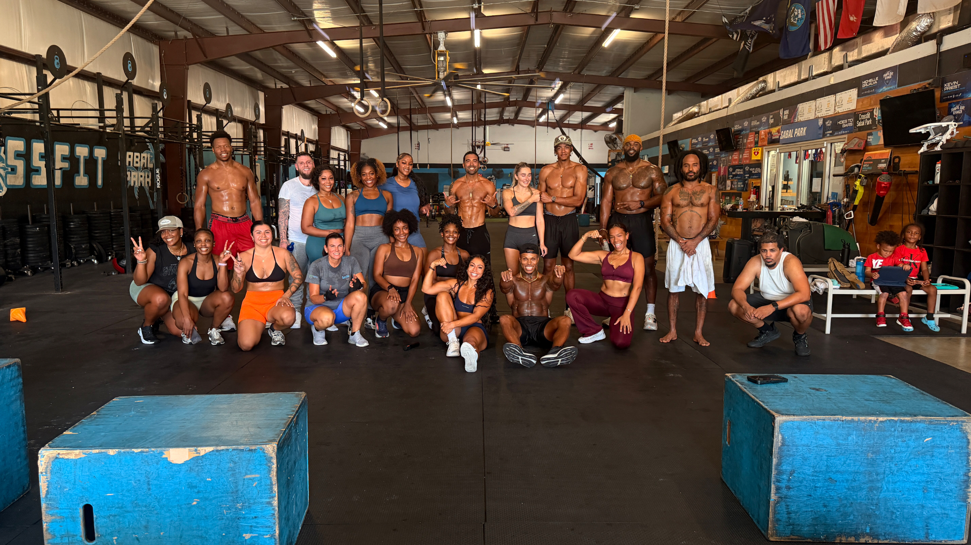 LaBella Beast group bootcamp training together outdoors